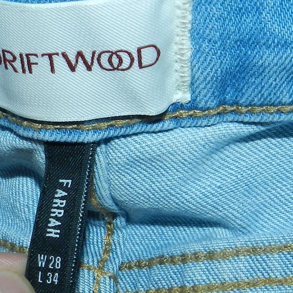 Driftwood Jeans Farrah Flare Patchwork Bandanna Print Insert Light Wash🆕NWT! - Picture 12 of 16